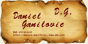 Daniel Ganilović vizit kartica